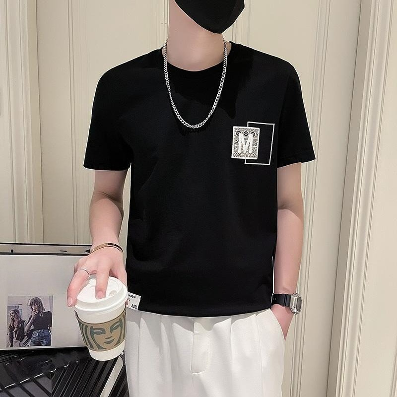 Korean Men Lifestyle - Camiseta de Manga Corta para Hombre,