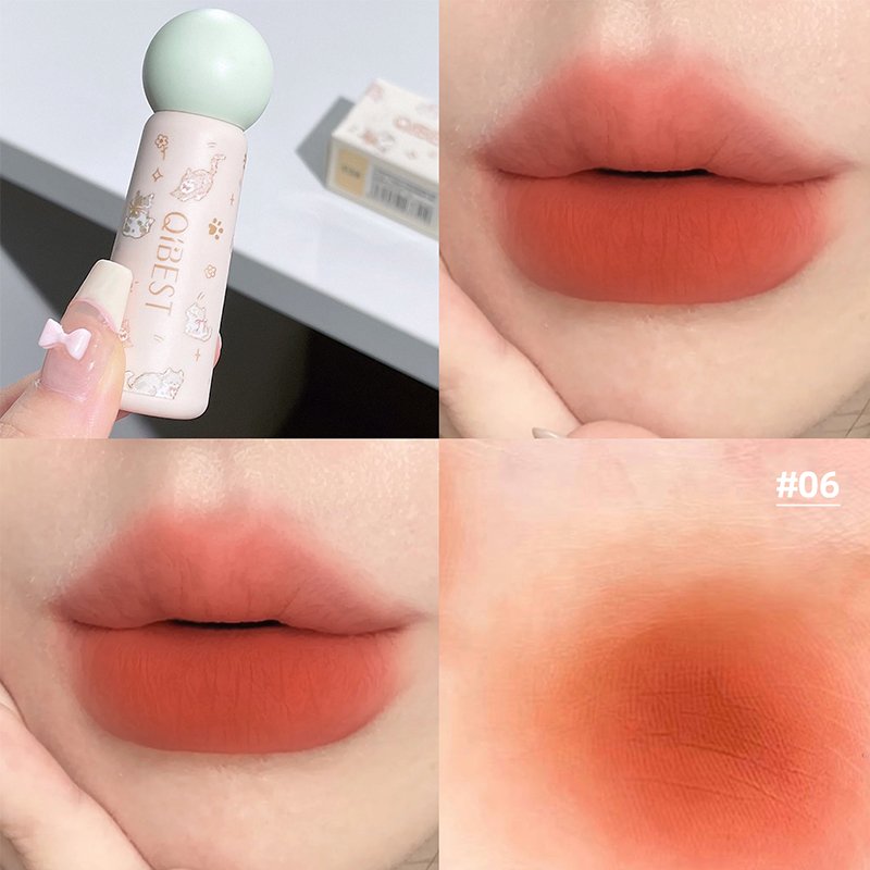 Lip Tint Korean - QIBEST-pintalabios líquido antiadherente resistente al agua,