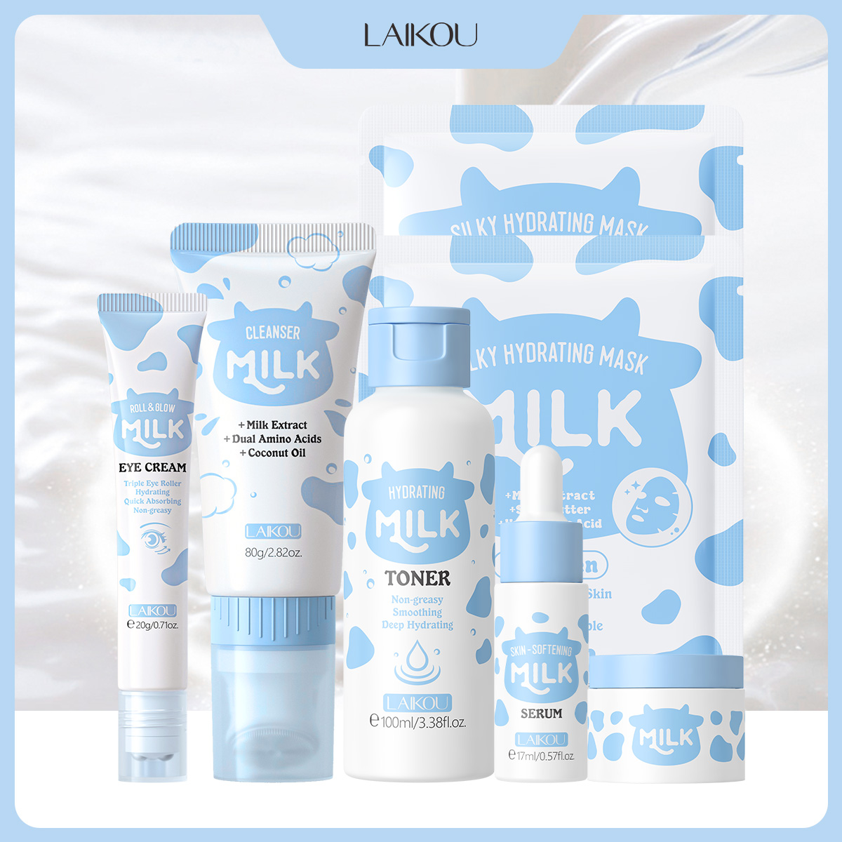 Korean Skincare Routine - LAIKOU Set de 6 Piezas para