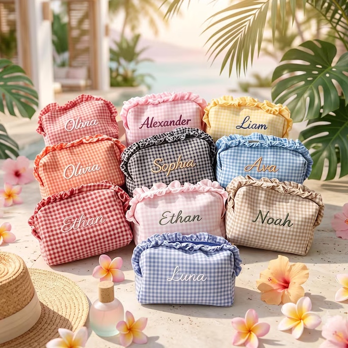 Korean Skincare Routine - Bolsa de Maquillaje Personalizada con Delicado