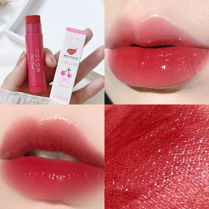 Lip Tint Korean - Lápiz labial antisecado, tinte rojo lindo,