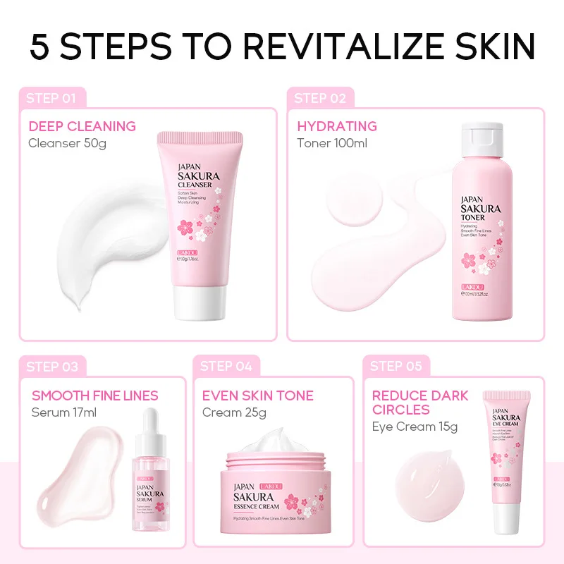 Set de Cuidado Facial LAIKOU S - Korean Skincare Routine reseña y precio