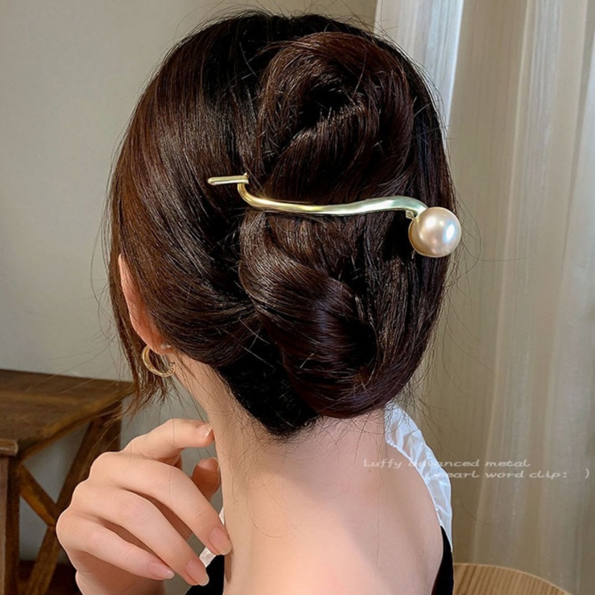 Pinza para el pelo de perlas c - Lifestyle Of Korean reseña y precio