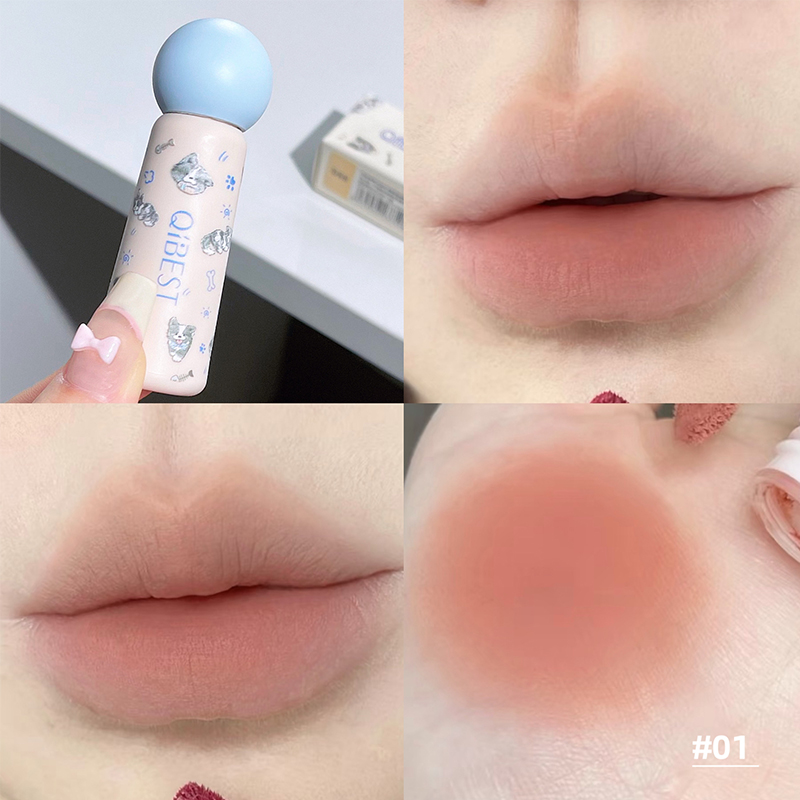QIBEST-pintalabios líquido ant - Lip Tint Korean reseña y precio