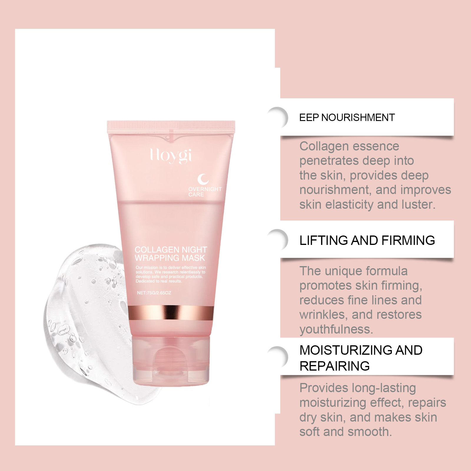 Mascarilla Facial de Colágeno  - Sleeping Pack Overnight reseña y precio