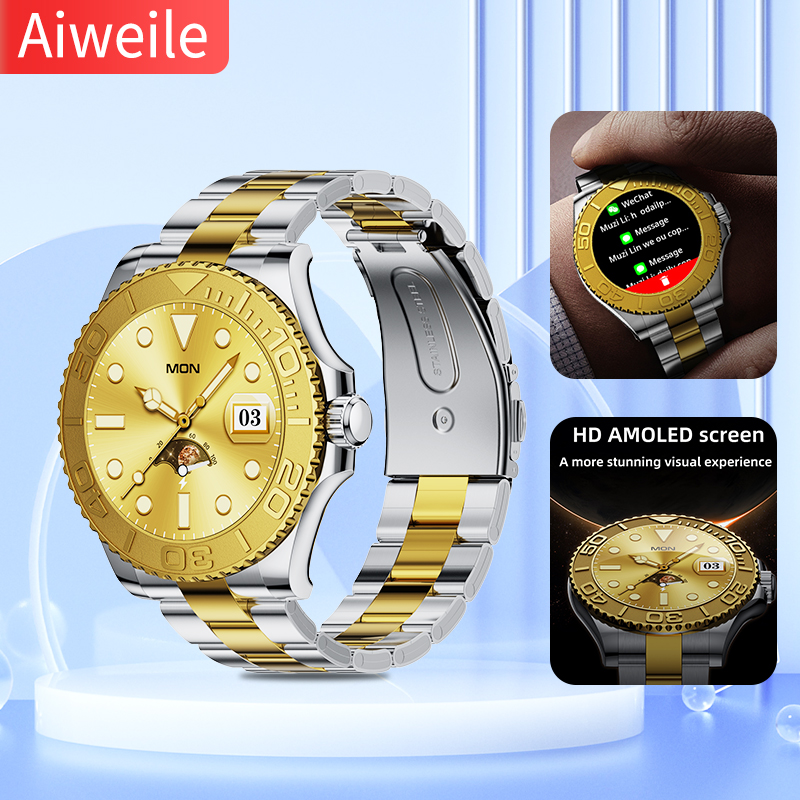 Aiweile-reloj inteligente AW46 - Korean Men Lifestyle reseña y precio