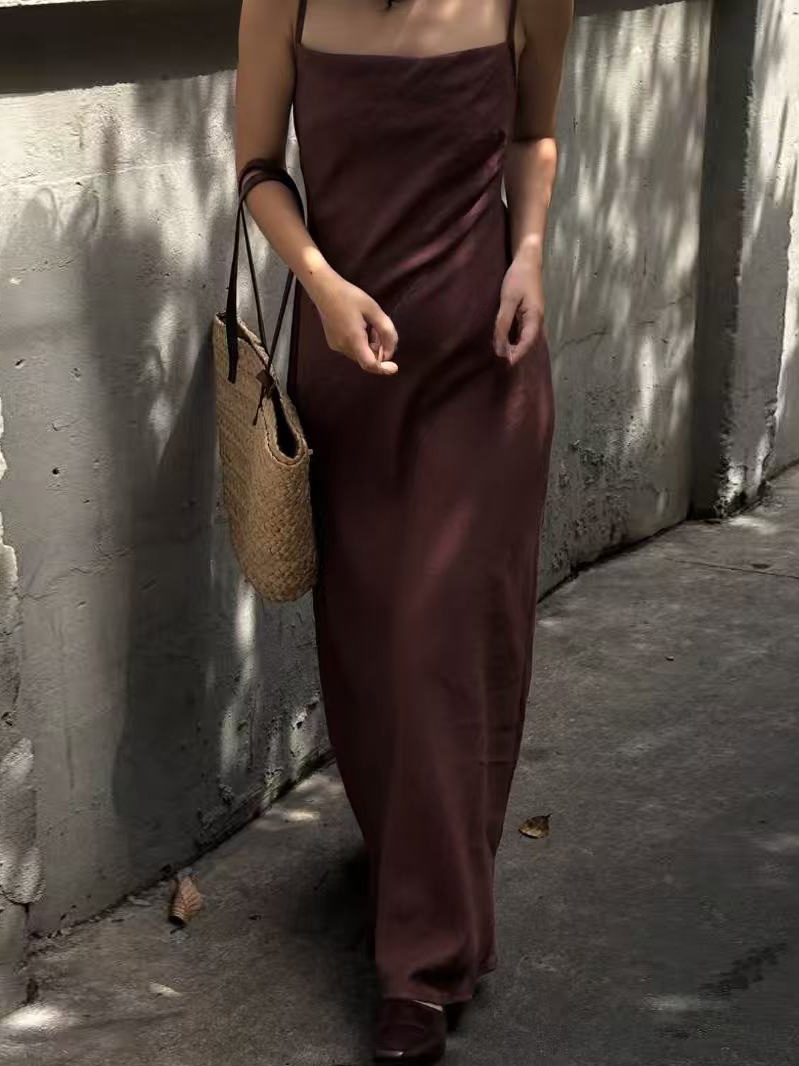 Vestido largo elegante de vera - Lifestyle Of Korean reseña y precio